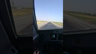 Tailwind landing in Dushanbe Maximum landing weight 33 degrees cockpit airbus aviation [upl. by Irik]