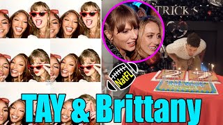 OMG Taylor Swift amp Travis Kelce parties at Patrick Mahomes’ 29th birthday last night [upl. by Enelrae]