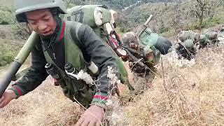 The 7th Brigade of the Kachin Independence Army marches hard [upl. by Anitsud845]