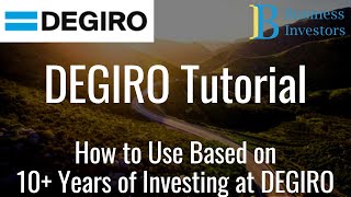 DEGIRO Tutorial for Beginners How to use DEGIRO and buy ETF and Stocks  DEGIRO Beginners Guide [upl. by Nasaj]