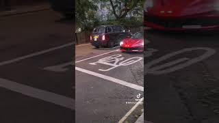 Drive By Ferrari SF90 in Red automobile Ferrari Mayfair batterseapowerstation ☠️😍♥️🔥😈💪 [upl. by Eadrahs720]