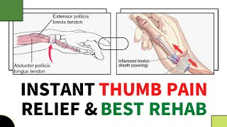 De quervain’s tenosynovitis exercises by Mr Physio wrist thumb pain relief [upl. by Davena]