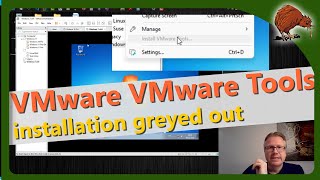 VMware Workstation Pro  Install VMware tools grayed out [upl. by Ajed]