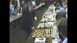 Former world chess champion GM Mikhail Tal versus FM David Lucky  Simul game [upl. by Kolosick]