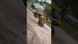 Suzuki ATV Stunt suzuki jazplus atvlifebikelife youtuber caribbeanoffroad jamaica [upl. by Erdne]