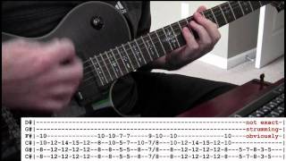 Evans Blue  quotColdquot guitar cover WITH TABS [upl. by Aprilette]