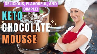 Keto Chocolate Mousse  Easy Keto Recipes [upl. by Aholah335]