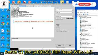 Benco S1 Pro AE 9260 FRP Reset With UMT [upl. by Whallon859]