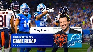 Tony Romo says what the Bears did at the end of the game was quotinexcusablequot  Game Recap [upl. by Ielhsa458]