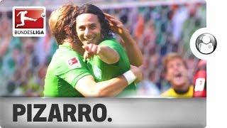 Claudio Pizarro  18 Goals versus 18 Bundesliga Clubs [upl. by Arekat]