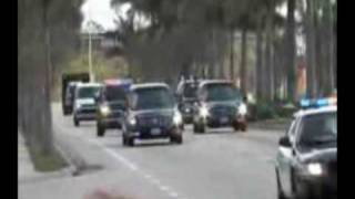 Obamas motorcade [upl. by Eleonore]