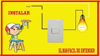 como poner un interruptor de luz [upl. by Clabo193]