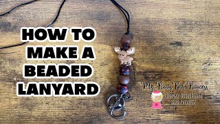 How to Make a Beaded Lanyard [upl. by Ellwood]