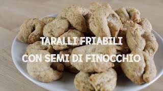 TARALLI FRIABILI CON SEMI DI FINOCCHIO  Elefanteveg [upl. by Durer182]