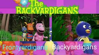 Frontyardigans amp Backyardigans quotinto the thick of itquot side by side Comparison [upl. by Rolfston]