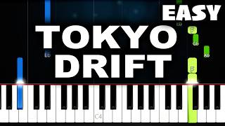 Teriyaki Boyz  Tokyo Drift  EASY Piano Tutorial [upl. by Papotto]