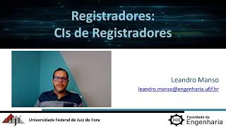 Eletrônica Digital Registradores CIs de Registradores [upl. by Rumilly189]