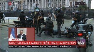 Reforma jubilatoria marcha y represión [upl. by Aimahs125]