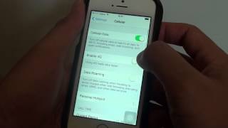 iPhone 5S How to EnableDisable 4G Mobile Data [upl. by Holland]