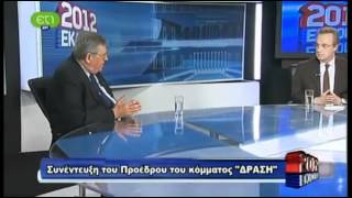 45λεπτη συνέντευξη Στ Μάνου στην ΕΤ1 [upl. by Annirac]