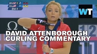 David Attenborough Curling Commentary  Whats Trending Now [upl. by Euqnomod]