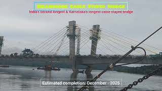 Sigandhur Cable Stayed Bridge  Kalasavalli  Tumari  NH369E  Extradosed Bridge [upl. by Alduino]