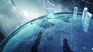 ◉ FREE STOCK footage HD ◉ Global Network Earth Tech Digital [upl. by Ettelimay]