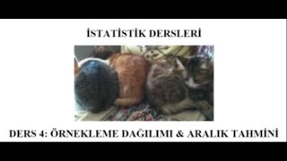 İSTATİSTİKÖRNEKLEME DAĞILIMI amp ARALIK TAHMİNİ [upl. by Meraree]