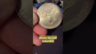 American Silver Eagle Type 1 youtubeshorts silver money hulkhogan happyindependenceday coin [upl. by Tletski]