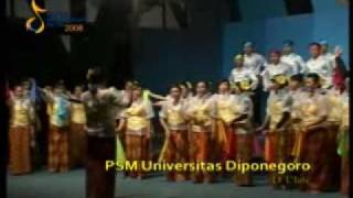 O Ulate  PSM UNDIP  DIPONEGORO UNIVERSITY CHOIR   FPS ITB XXI 2008 [upl. by Wales127]