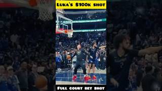 Luka Donics 100k Bet Shot  basketballshorts [upl. by Lenee]