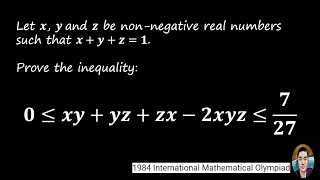 1984 IMO Problem Proving a Tricky Inequality using AMGM [upl. by Leryt]