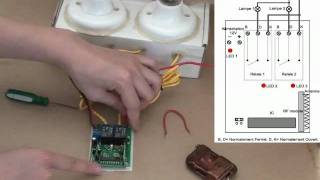 Comment faire un interrupteur émetteur récepteur radio 433mhz 2 canaux  mode triggeringavi [upl. by Libb]