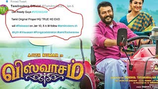 Viswasam Full HD Movie in Tamil rockers படம் வெளியாகும் நேரம் அறிவித்து அதிர்ச்சியை ஏற்படுத்திய [upl. by Znieh]