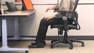 Ergonomic Positioning  Setting Chair Height [upl. by Hallutama]