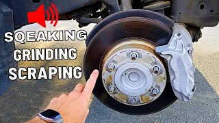 Car Brakes Making Noise 🙉 Squeaking Grinding Scraping  How To Fix Each Problem [upl. by Gwendolin]