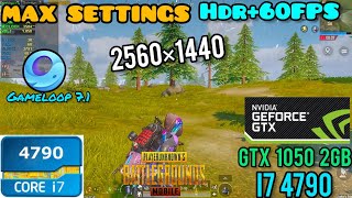 PUBG MOBILE Gameloop 32 bit  90 FPS  HDR  Extreme  i7 4790  GTX 1050 2GB  New Update 28 [upl. by Durning788]