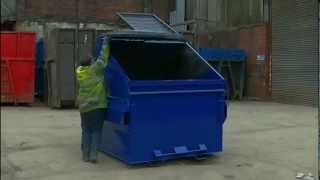 Gileskips Manufacture amp Sell FEL Front End Loading Skip Bins [upl. by Amoreta]