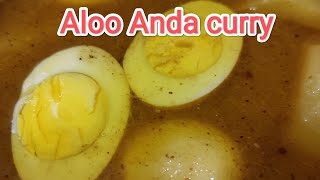 Aloo Anda CurryAloo Anday ka salan Potato Egg Curry recipe easy curry egg potato gravy [upl. by Notluf]