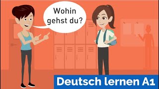 Deutsch lernen mit Dialogen  Lektion 19  sich vorstellen  Personalpronomen  Akkusativ [upl. by Ahsatin]