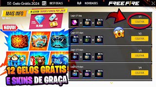 AMANHÃ PEGUE AS 12 PAREDE DE GEL DE GRAÇA CAMISAS DE TIME EVENTO CUBO MÁGICO E HYPADO  FREE FIRE [upl. by Elvis]