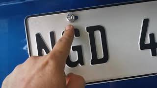 How to Install an LTO License Plate of an MG5 [upl. by Josselyn]