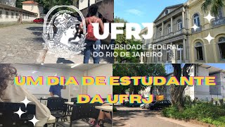 COMO É ESTUDAR NA UFRJ  vlog realzão ✨ [upl. by Tierell788]