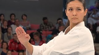 【4K】Beautiful Kata quotGojyushiho Shoquot Female Karate World Champion [upl. by Zalucki]