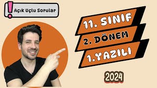 11 SINIF TARİH 2 DÖNEM 1 YAZILI  2024  Açık Uçlu Sorular [upl. by Neirb]