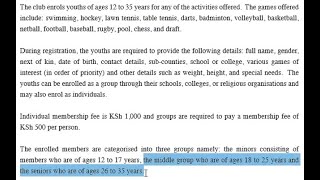 Maringo Sports Club System Categories Queries [upl. by Erreit]