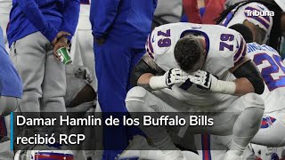 NFL Damar Hamlin de los Buffalo Bills recibió RCP tras desvanecerse en el campo [upl. by Nea]