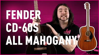 Fender Classic Design CD60S All Mahogany Akoestische Westerngitaar Review  Bax Music [upl. by Younglove]