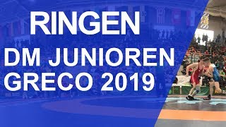 RINGEN DMJunioren Greco 2019  Kevin Gremm SRL vs Ludwig Weiß NBD [upl. by Ellerehc]