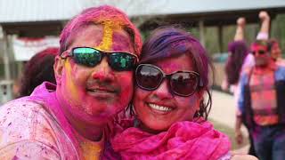 The Bihari community in NC USA celebrates Holi [upl. by Astrahan]